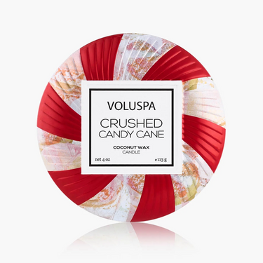 Crushed Candy Cane - Mini Tin Candle