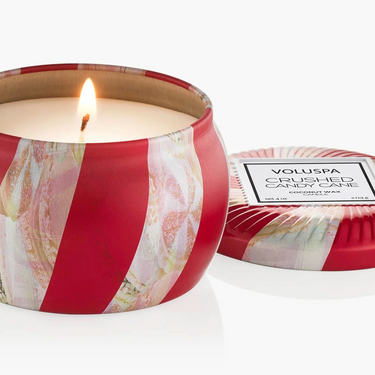 Crushed Candy Cane - Mini Tin Candle