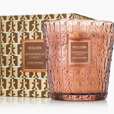 Gingerbread Chalet - 3 Wick Hearth Candle