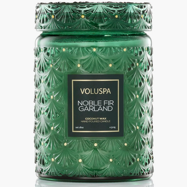 Noble Fir Garland - Large Jar Candle