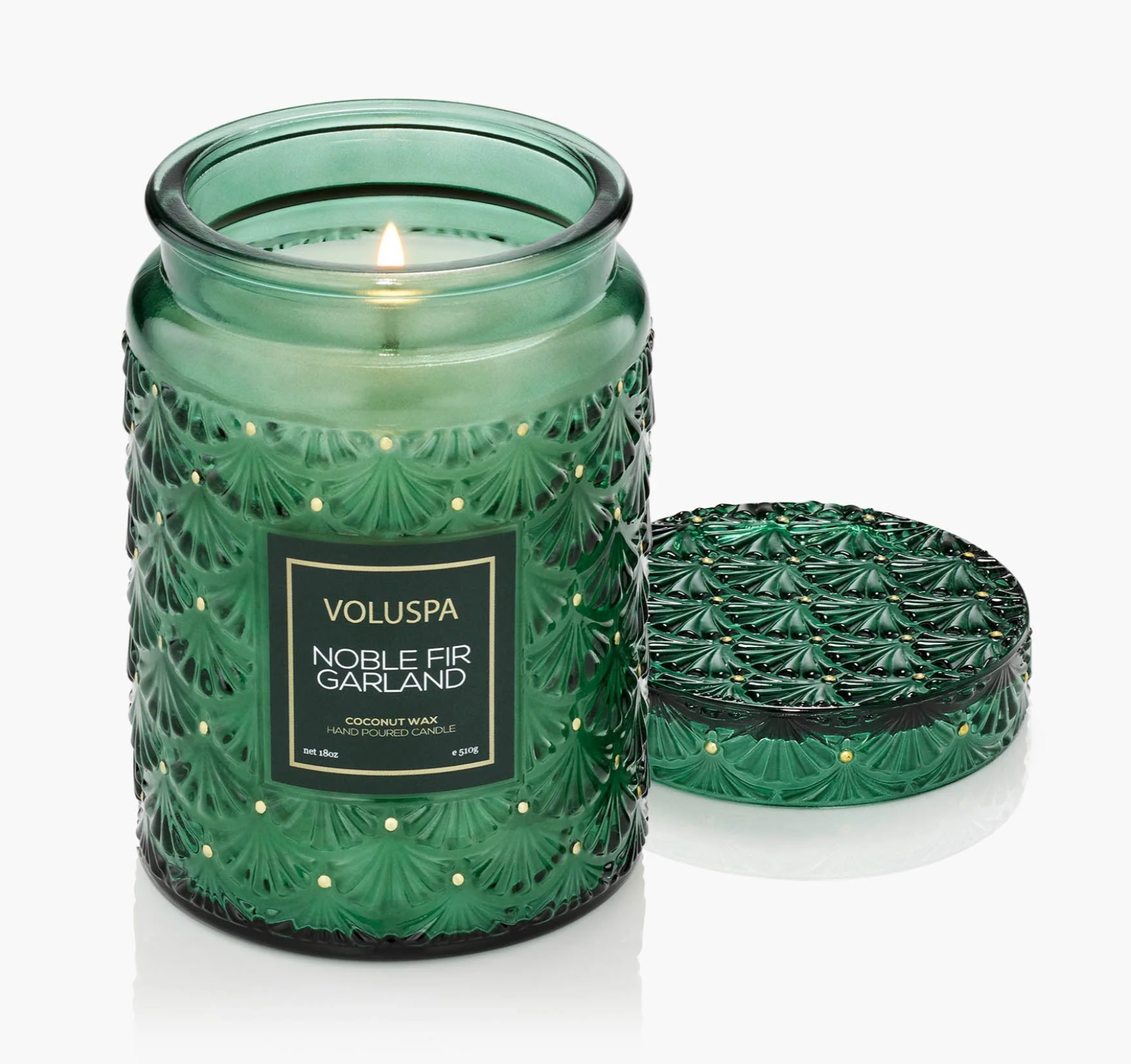 Noble Fir Garland - Large Jar Candle